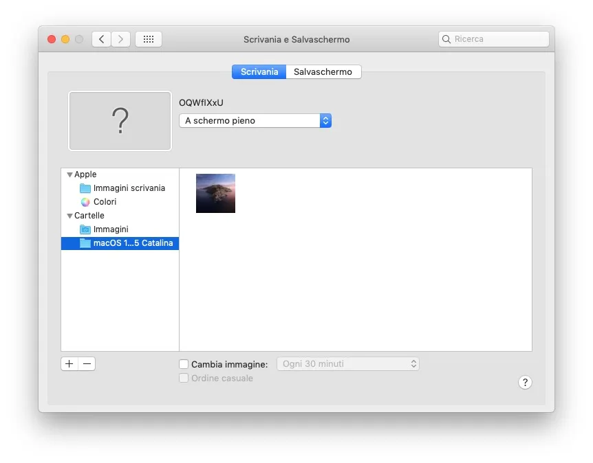 Scarica lo sfondo macOS 10.15 Catalina