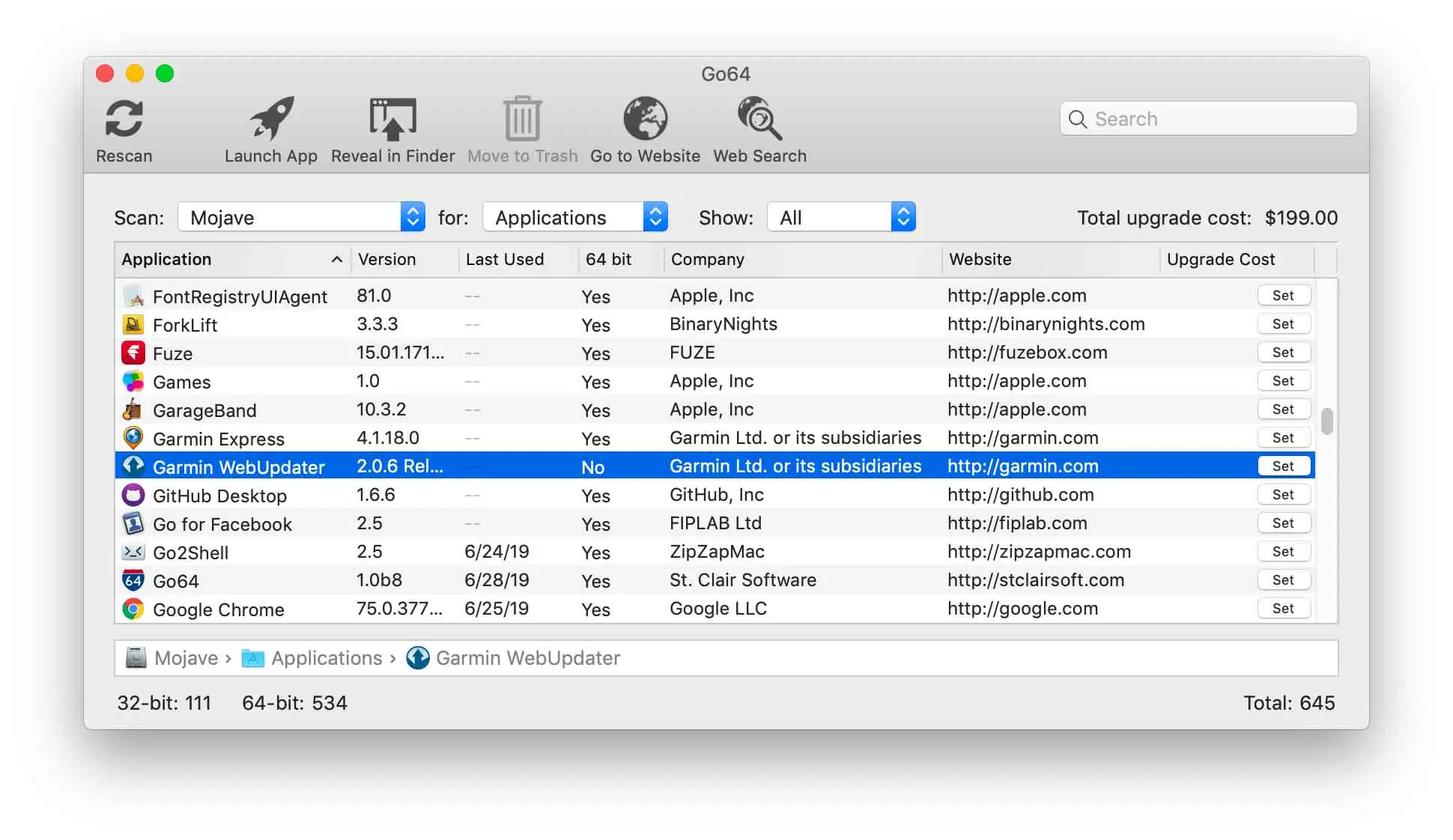 Go64 permette di capire con semplicità quali programmi e utility saranno incompatibili con macOS 10.15 Go64 permette di capire con semplicità quali programmi e utility saranno incompatibili con macOS 10.15