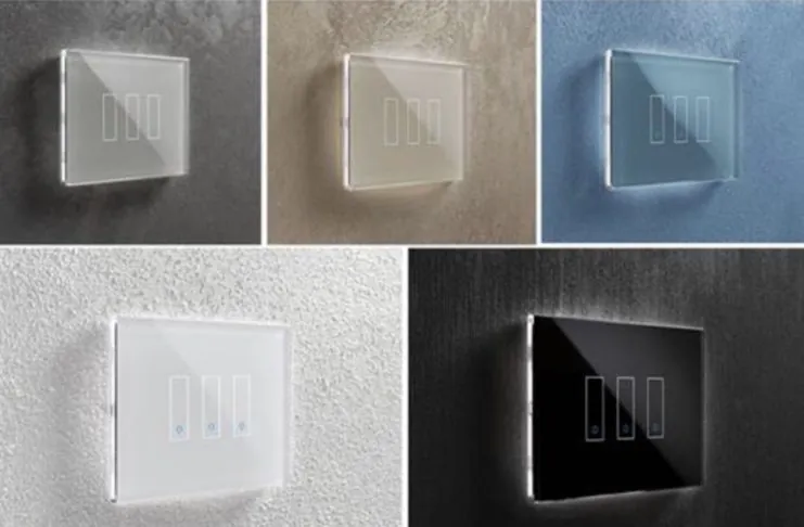 Tre nuovi colori per le placche smart iotty con domotica gestibile da Siri, Alexa e Assistente Google