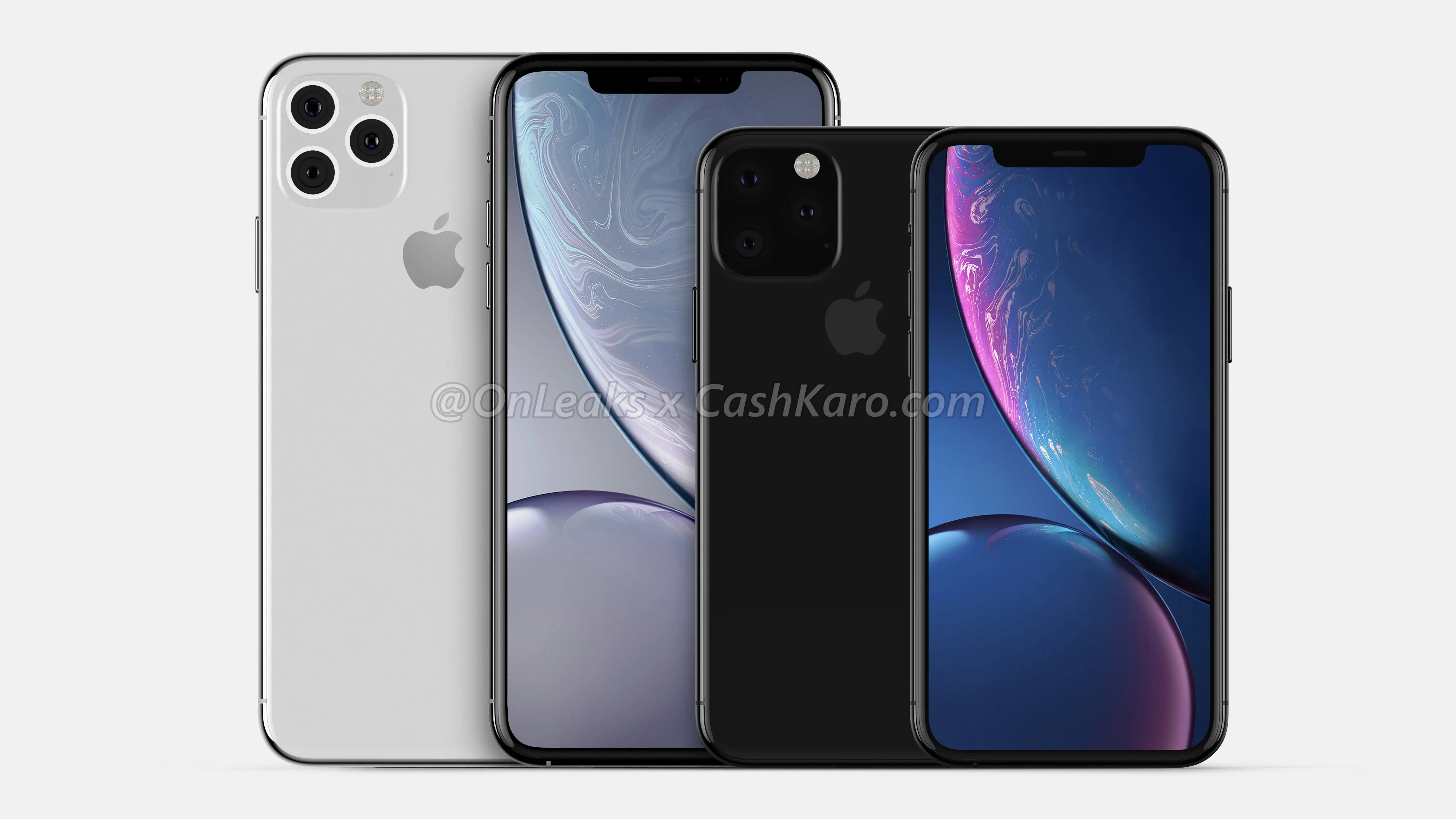 iPhone 11 e iPhone 11 Pro immaginati in un rendering iPhone 11 e iPhone 11 Pro immaginati in un rendering