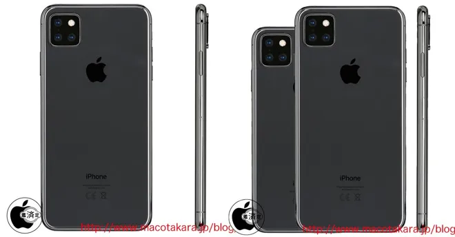 Il dorso degli iPhone 2019 immaginato sulla base delle custodie Il dorso degli iPhone 2019 immaginato sulla base delle custodie