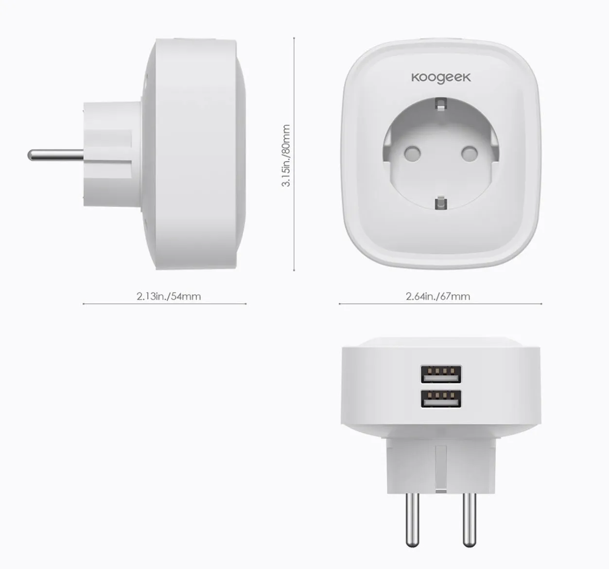 Offerta lampo Amazon: sconto 30% su presa Smart Koogeek per Alexa e Assistente Google con doppio carica USB Offerta lampo Amazon: sconto 30% su presa Smart Koogeek per Alexa e Assistente Google con doppio carica USB