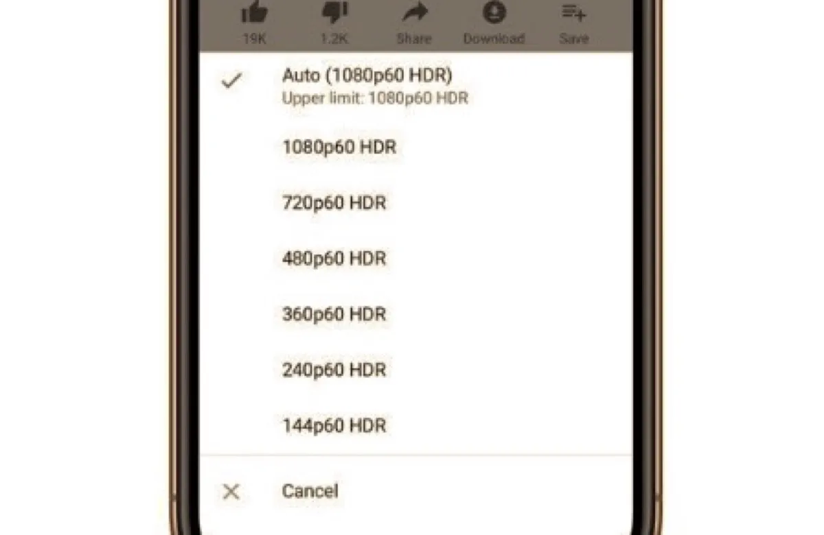 app youtube hdr iphone 11