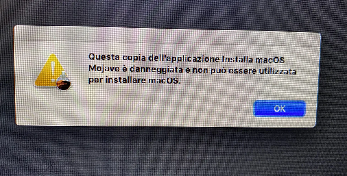 Come risolvere l’errore “mac OS Mojave è danneggiato”
