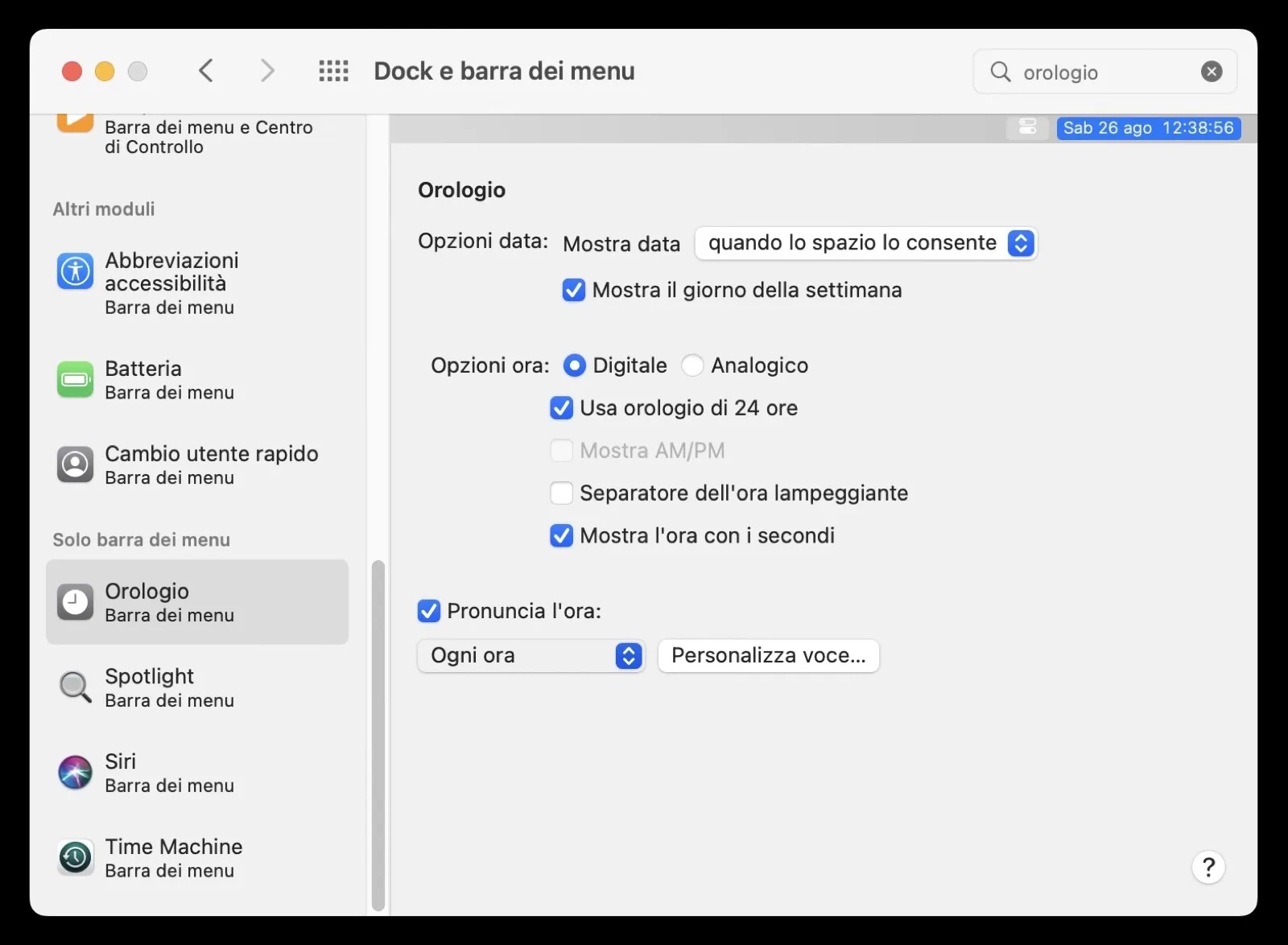 Come farsi annunciare l’ora dal Mac Come farsi annunciare l’ora dal Mac