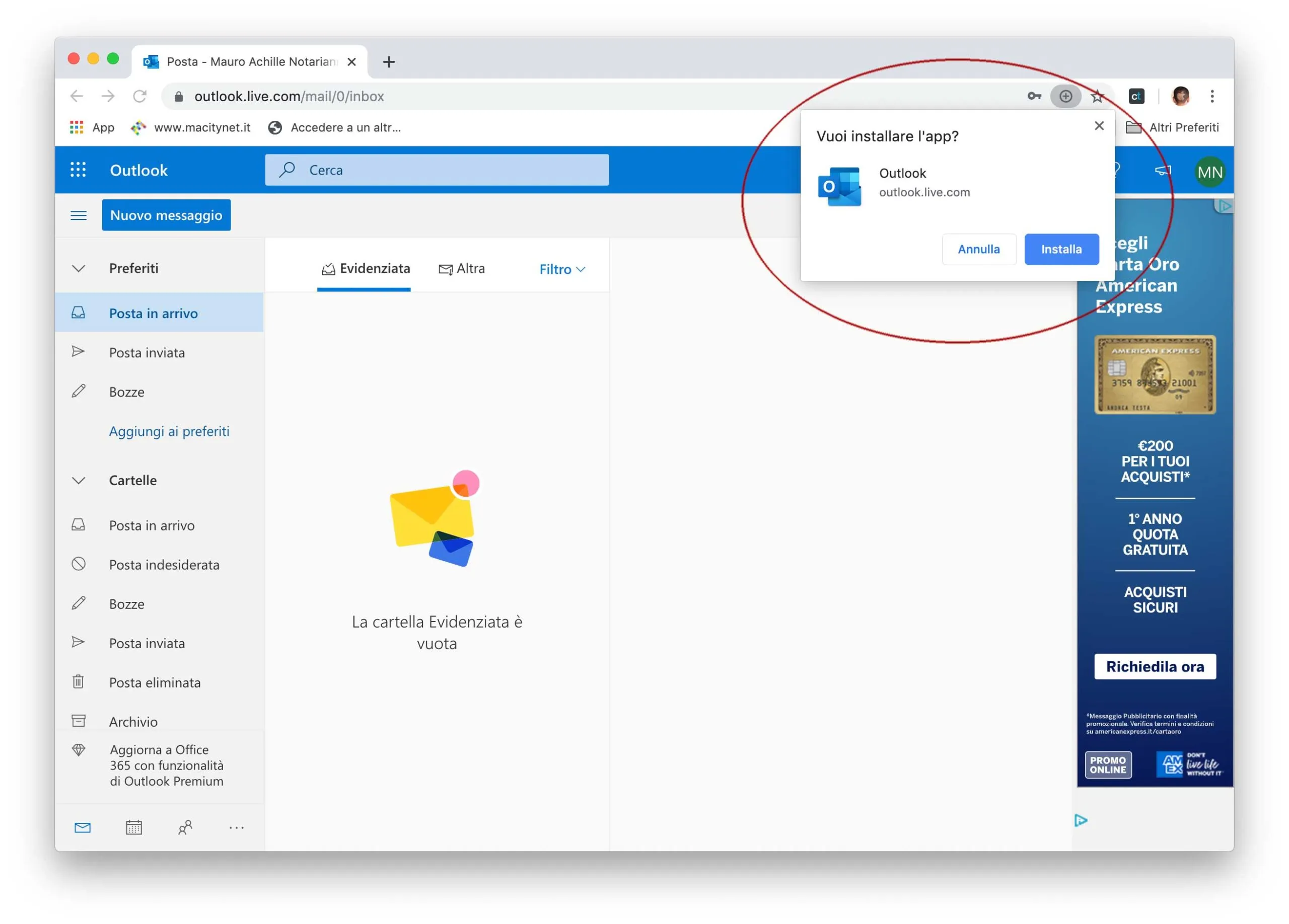 Outlook.com è ora una Progressive Web App installabile su macOS Outlook.com è ora una Progressive Web App installabile su macOS