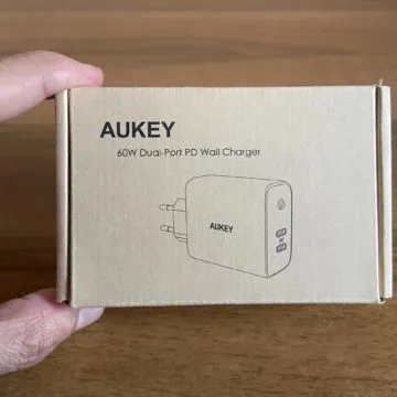 recensione aukey 60w dual usb c 1