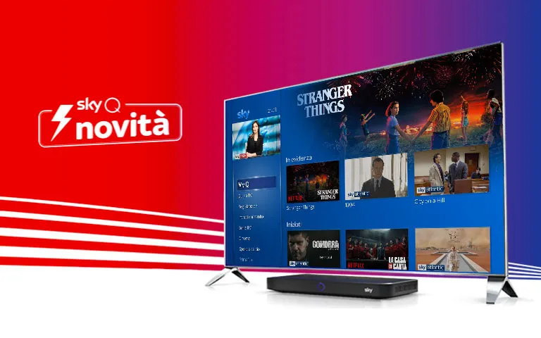 Da oggi Sky Q si vede con fibra di casa, senza parabola Da oggi Sky Q si vede con fibra di casa, senza parabola