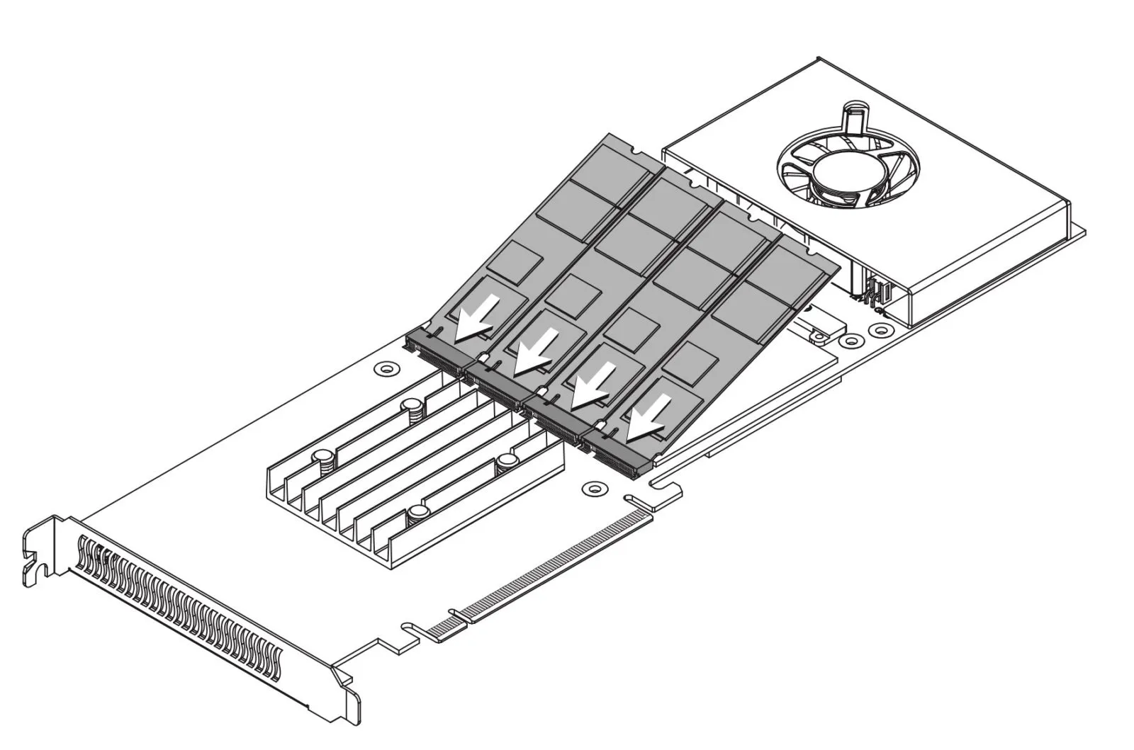 Con la scheda PCIe Sonnet M.2 4×4 si sfruttano quattro unità SSD M.2 NVMe su Mac Pro vecchi e nuovi Con la scheda PCIe Sonnet M.2 4×4 si sfruttano quattro unità SSD M.2 NVMe su Mac Pro vecchi e nuovi