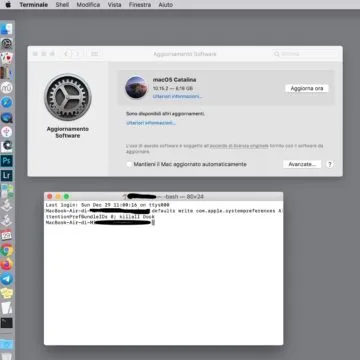 Come rimuovere il badge di notifica degli aggiornamenti di macOS