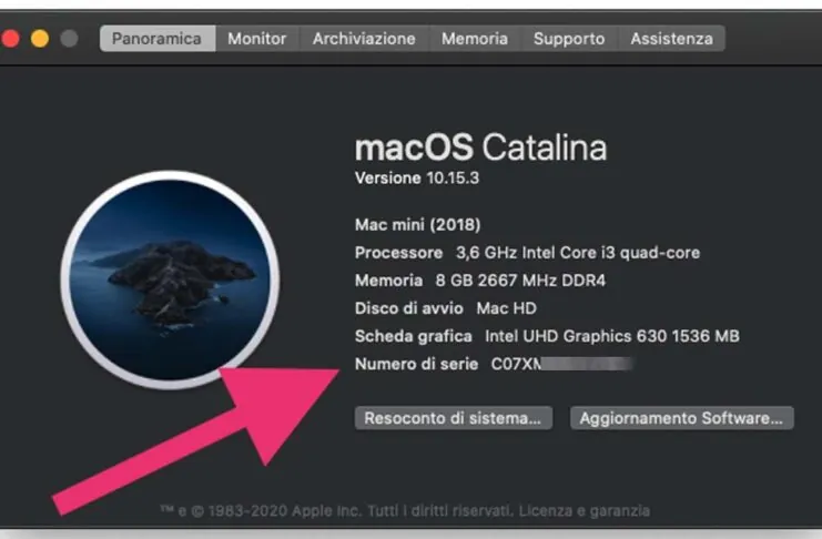 Come riconoscere vari dettagli dal seriale di Mac e iPhone