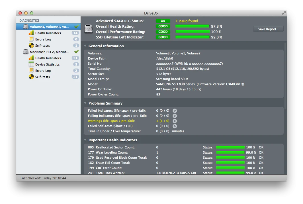 Come verificare la salute di dischi e unità SSD su Mac