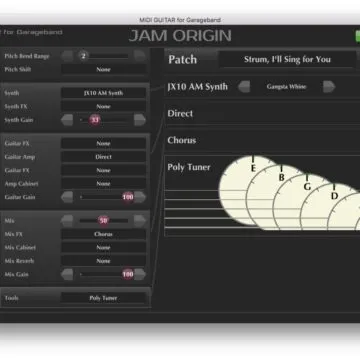 MIDI Guitar per Mac trasforma la chitarra in un controller MIDI