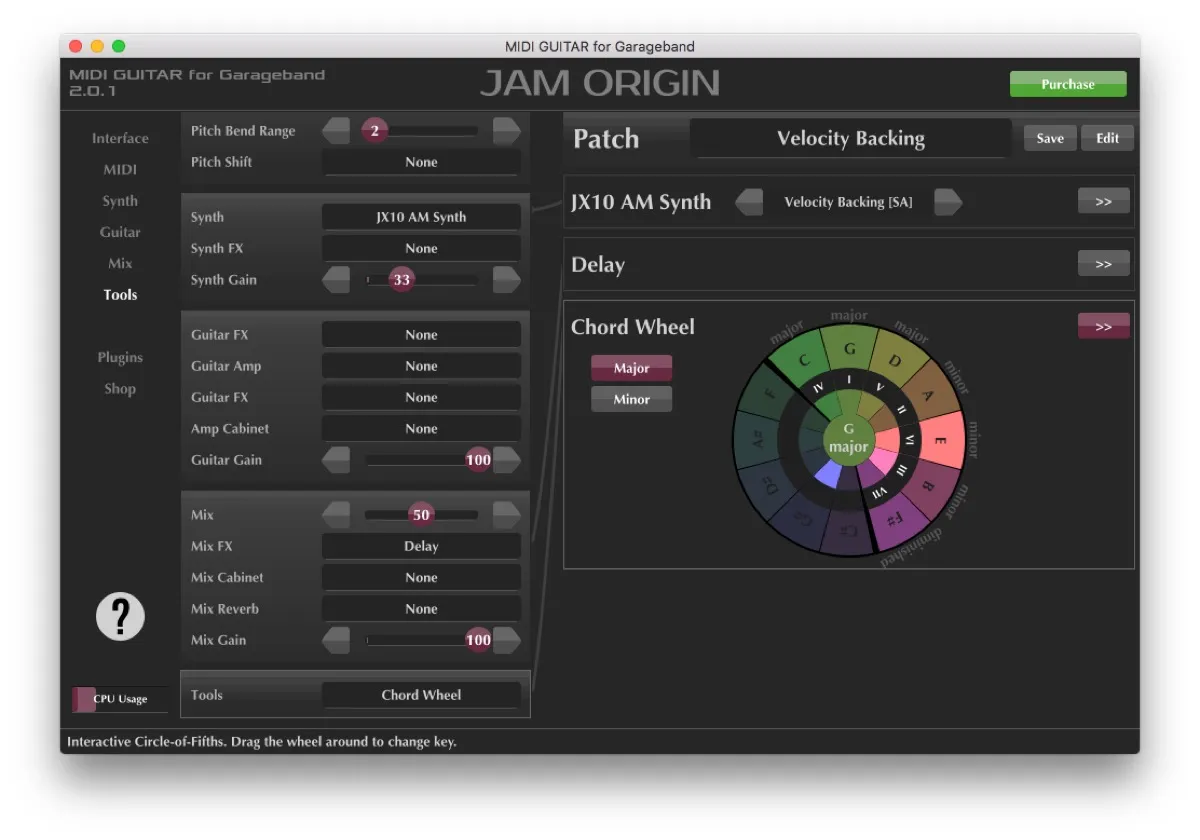 MIDI Guitar per Mac trasforma la chitarra in un controller MIDI