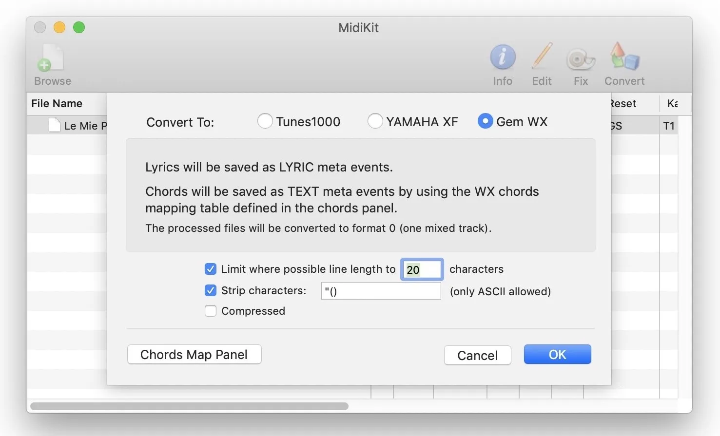 Midikit 4.5 compatibile con Catalina ora permette lo scambio di canale nelle basi Midi Midikit 4.5 compatibile con Catalina ora permette lo scambio di canale nelle basi Midi