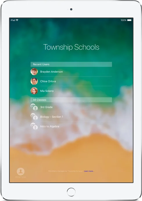 Con iPadOS 13.4 più persone possono condividere iPad nella stessa azienda Con iPadOS 13.4 più persone possono condividere iPad nella stessa azienda