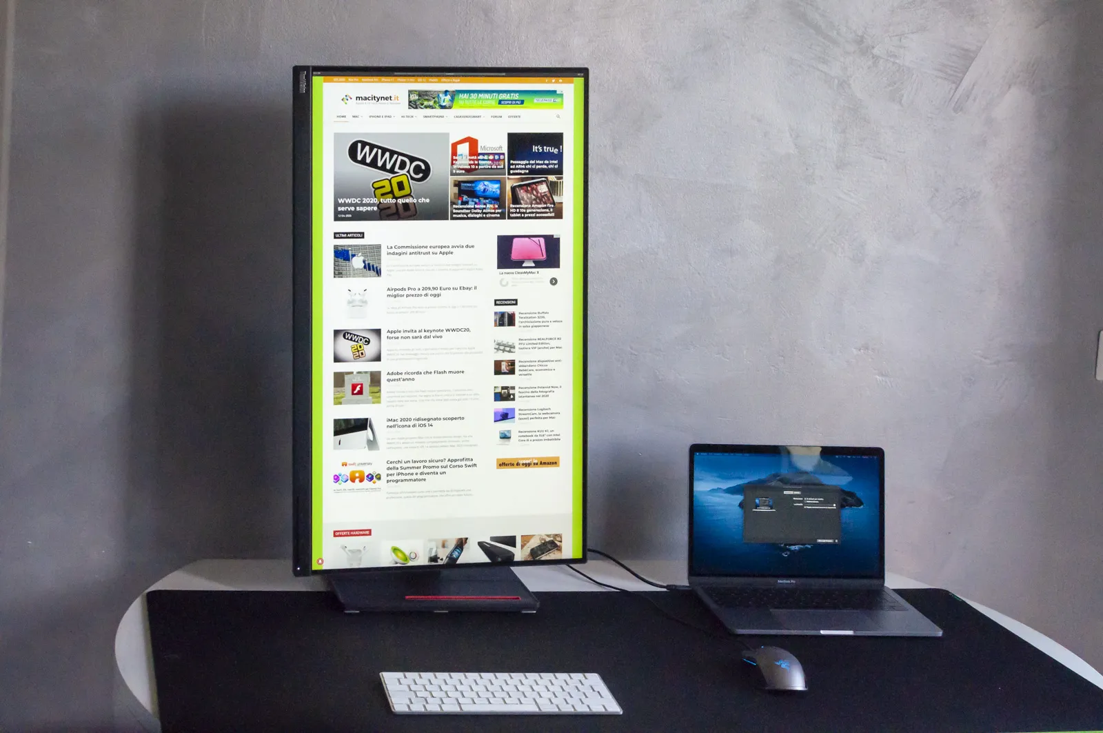 Recensione Lenovo ThinkVision T32P-20, design di qualità in 4K Recensione Lenovo ThinkVision T32P-20, design di qualità in 4K