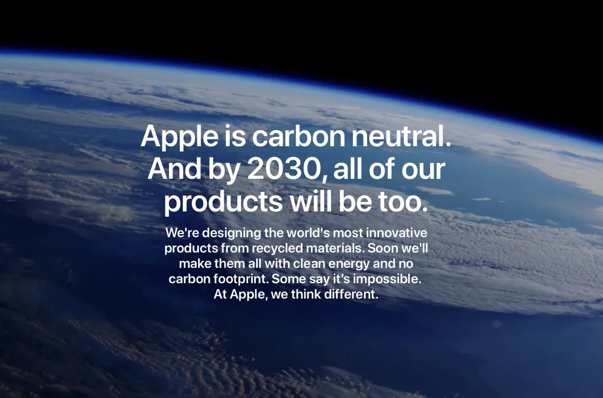 Apple ridurrà a zero le emissioni totali di gas serra entro il 2030 Apple ridurrà a zero le emissioni totali di gas serra entro il 2030