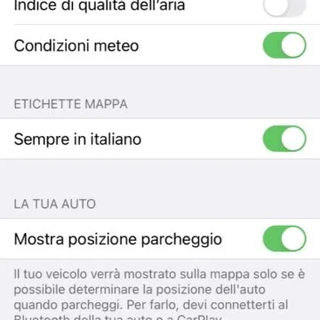 Come trovare l’auto parcheggiata con l’app Mappe di Apple
