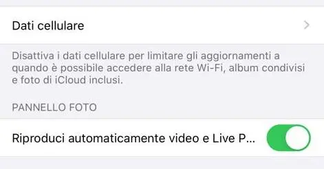 Come evitare che Foto di iCloud consumi il piano dati cellulare Come evitare che Foto di iCloud consumi il piano dati cellulare