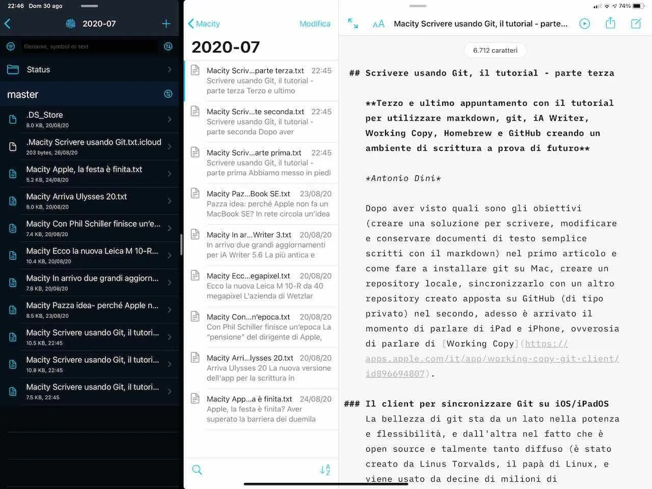 Scrivere usando Git, il tutorial – parte terza Scrivere usando Git, il tutorial – parte terza