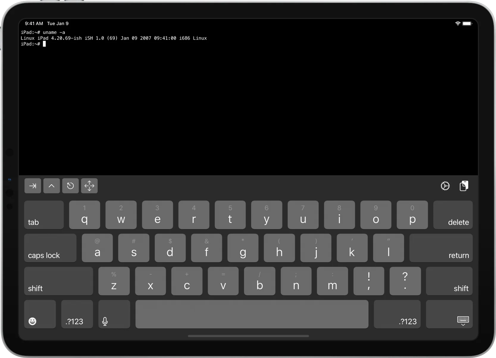 iSH Shell permette di avere una shell Linux su iPad e iPhone