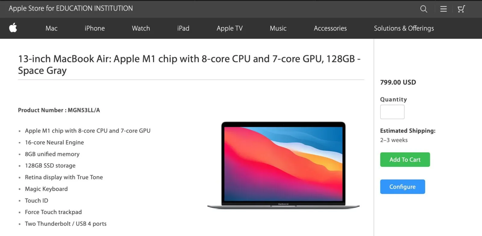 Negli USA c’è un MacBook Air meno costono ma con SSD da 128GB Negli USA c’è un MacBook Air meno costono ma con SSD da 128GB