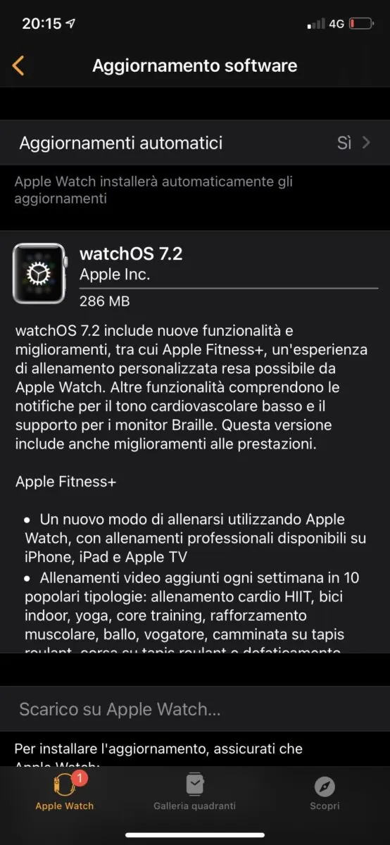 Disponibile watchOS 7.2 con le notifiche per il tono cardiovascolare Disponibile watchOS 7.2 con le notifiche per il tono cardiovascolare