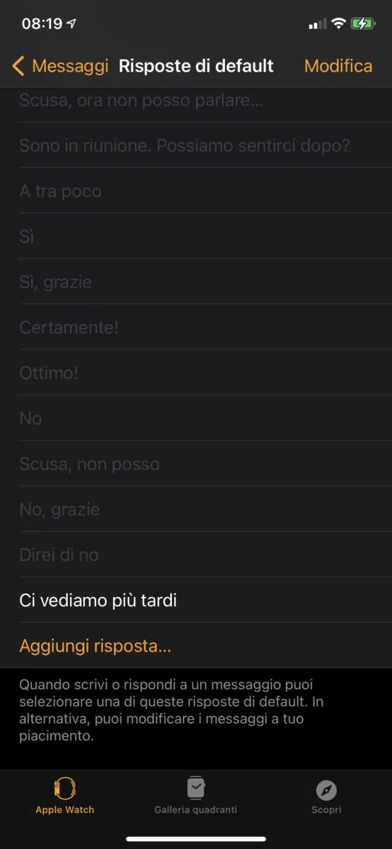Come creare messaggi personalizzati per l’Apple Watch Come creare messaggi personalizzati per l’Apple Watch