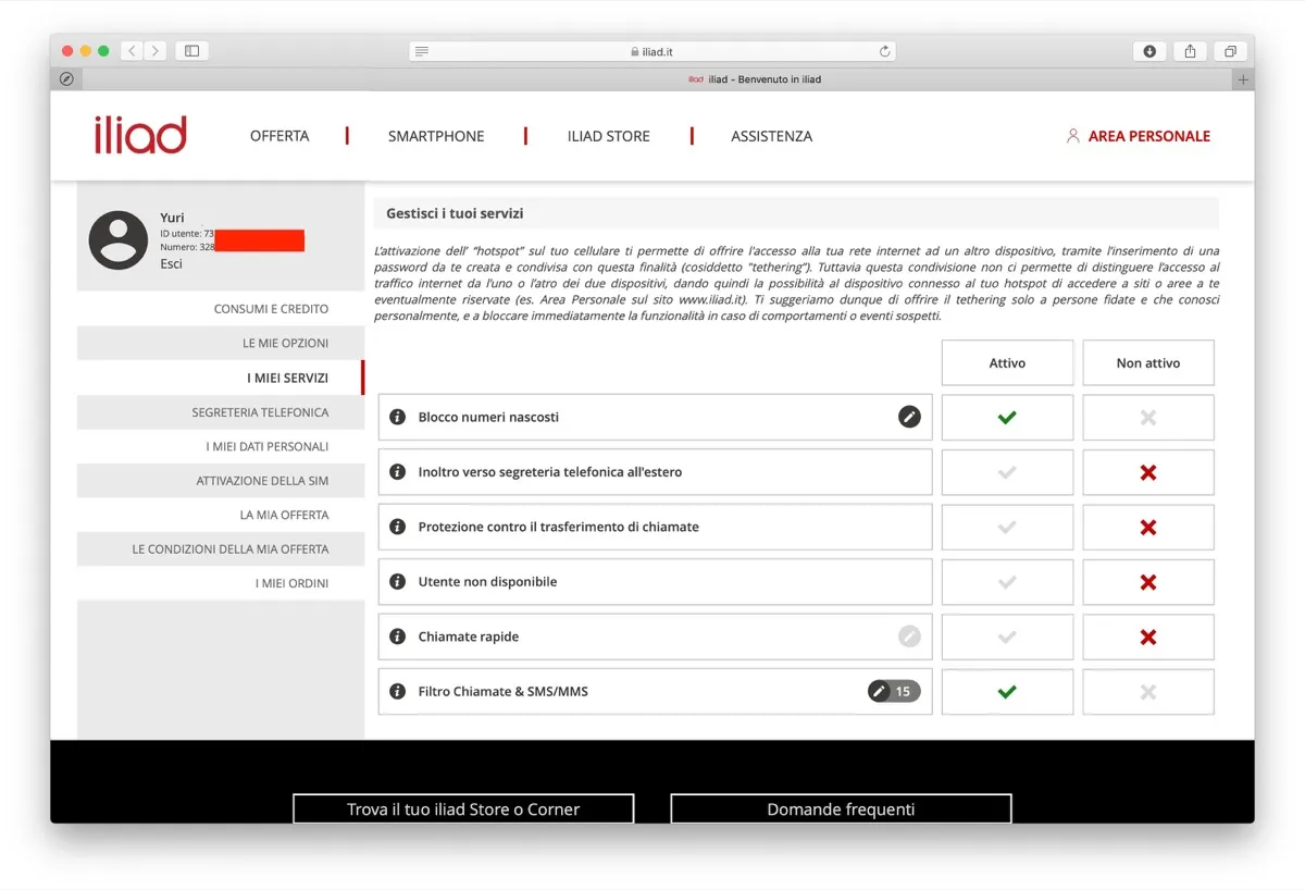 Come usare la modalità Non Disturbare di Iliad