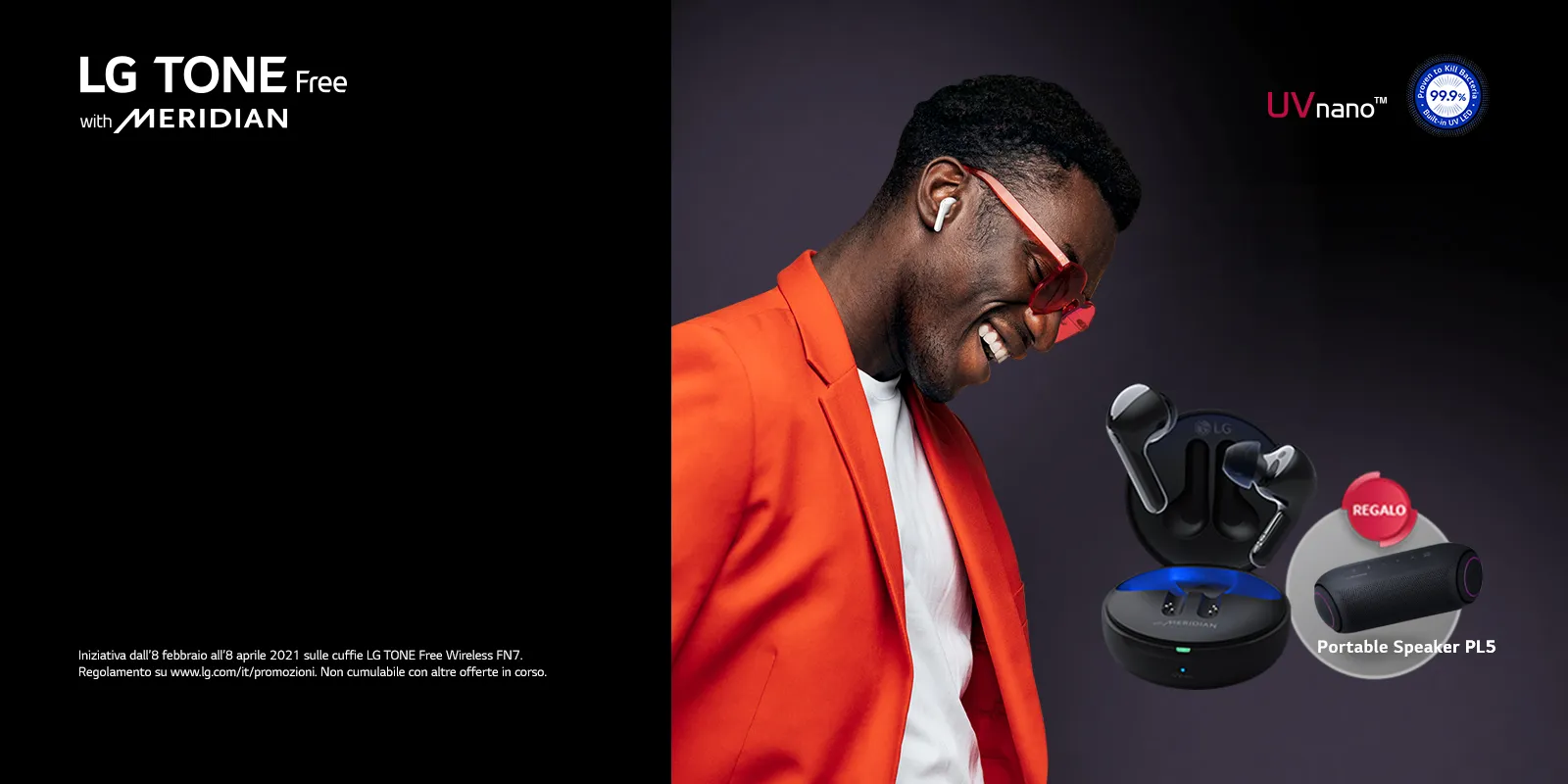 LG Tone Free FN7, gli auricolari che eliminano rumori e batteri