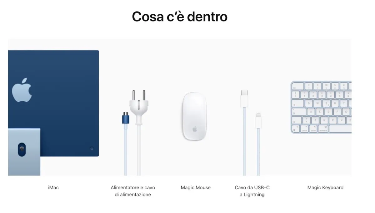 Prezzi iMac M1 in Italia, si parte da 1499 euro Prezzi iMac M1 in Italia, si parte da 1499 euro