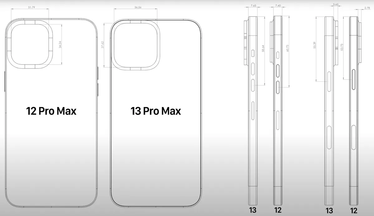 iPhone 13, il blocco fotocamere aumenta dimensioni e spessore iPhone 13, il blocco fotocamere aumenta dimensioni e spessore