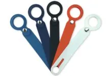 Le foto dei cinturini in silicone porta-AirTag di terze parti