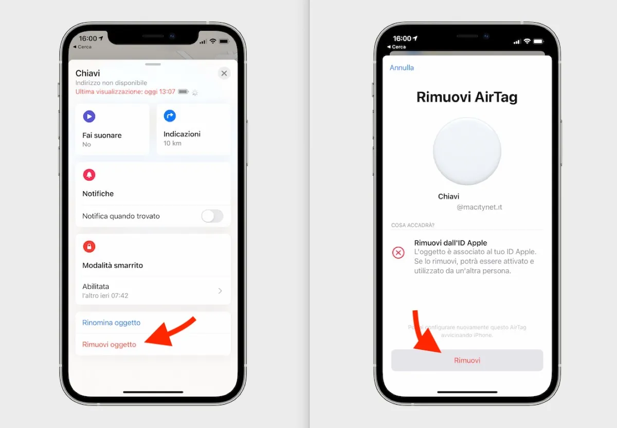 Come resettare AirTag per farlo usare da altri