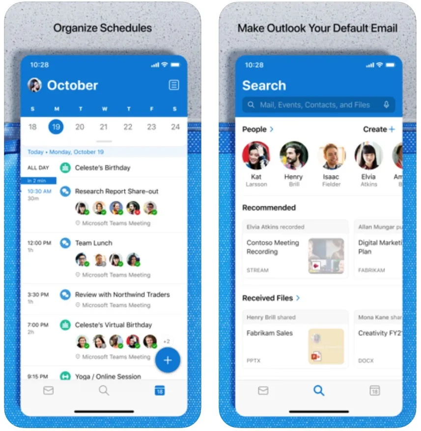 Con Microsoft Outlook per iPhone si possono dettare le email