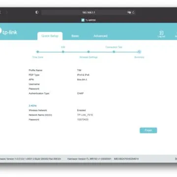 Recensione Tp-Link TL-MR100 router LTE 4G