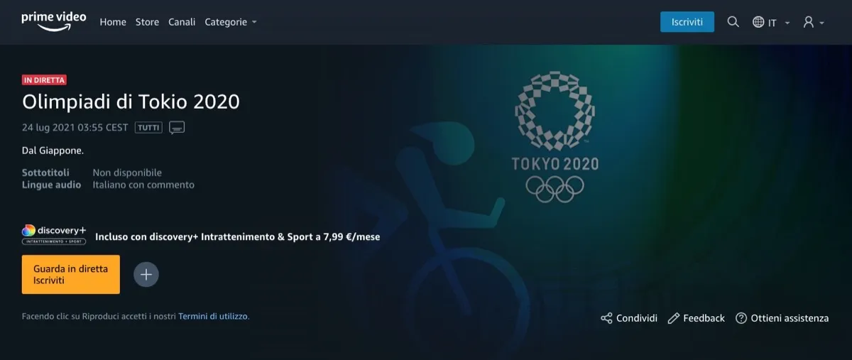 Come e dove vedere le Olimpiadi di Tokyo in streaming