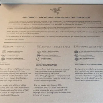 Recensione Razer Blackwidow V3 Mini Hyperspeed Phantom Edition, tastiera purosangue e talentuosa