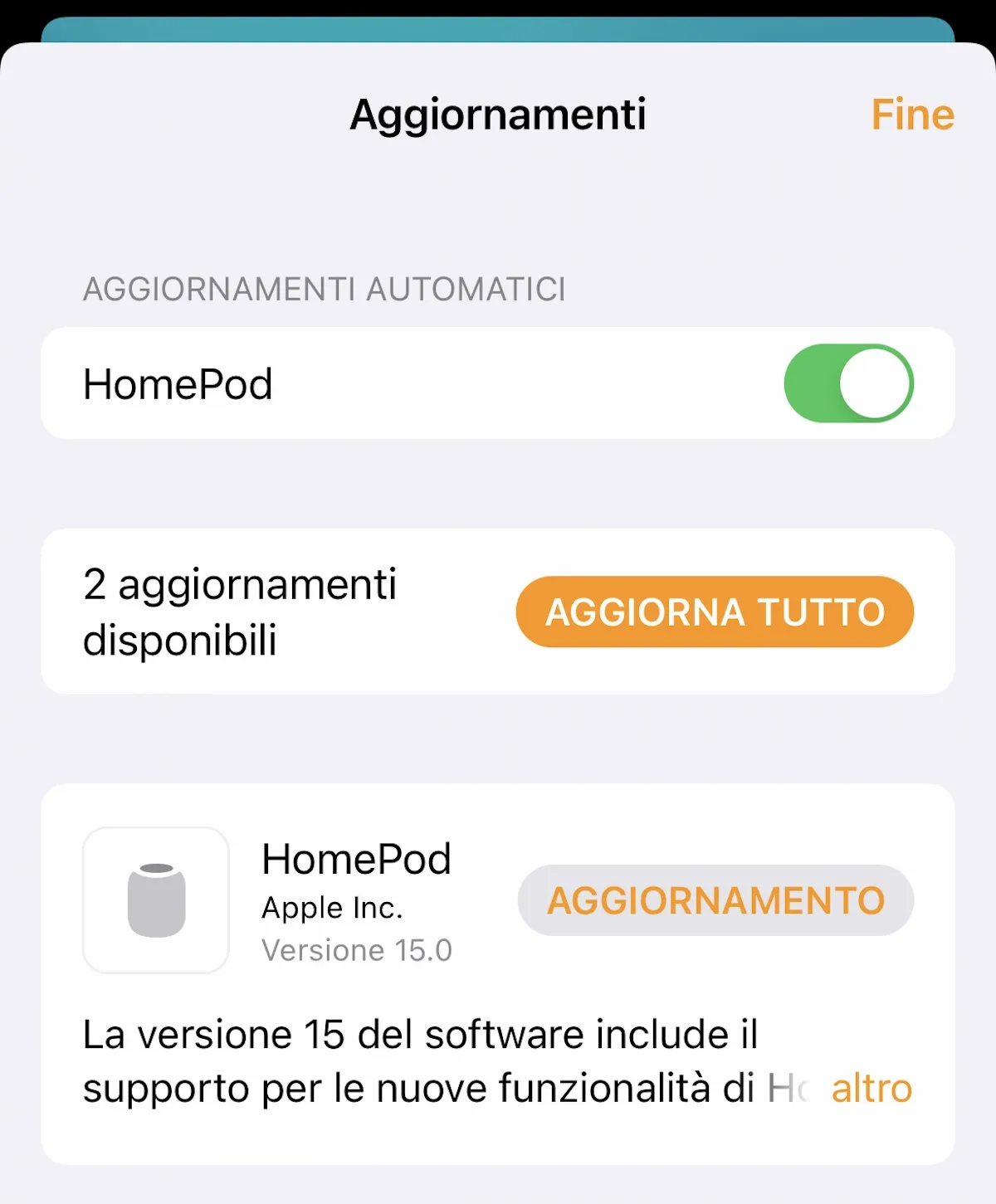 HomePod e HomePod mini diventano italiani con iOS 15 HomePod e HomePod mini diventano italiani con iOS 15