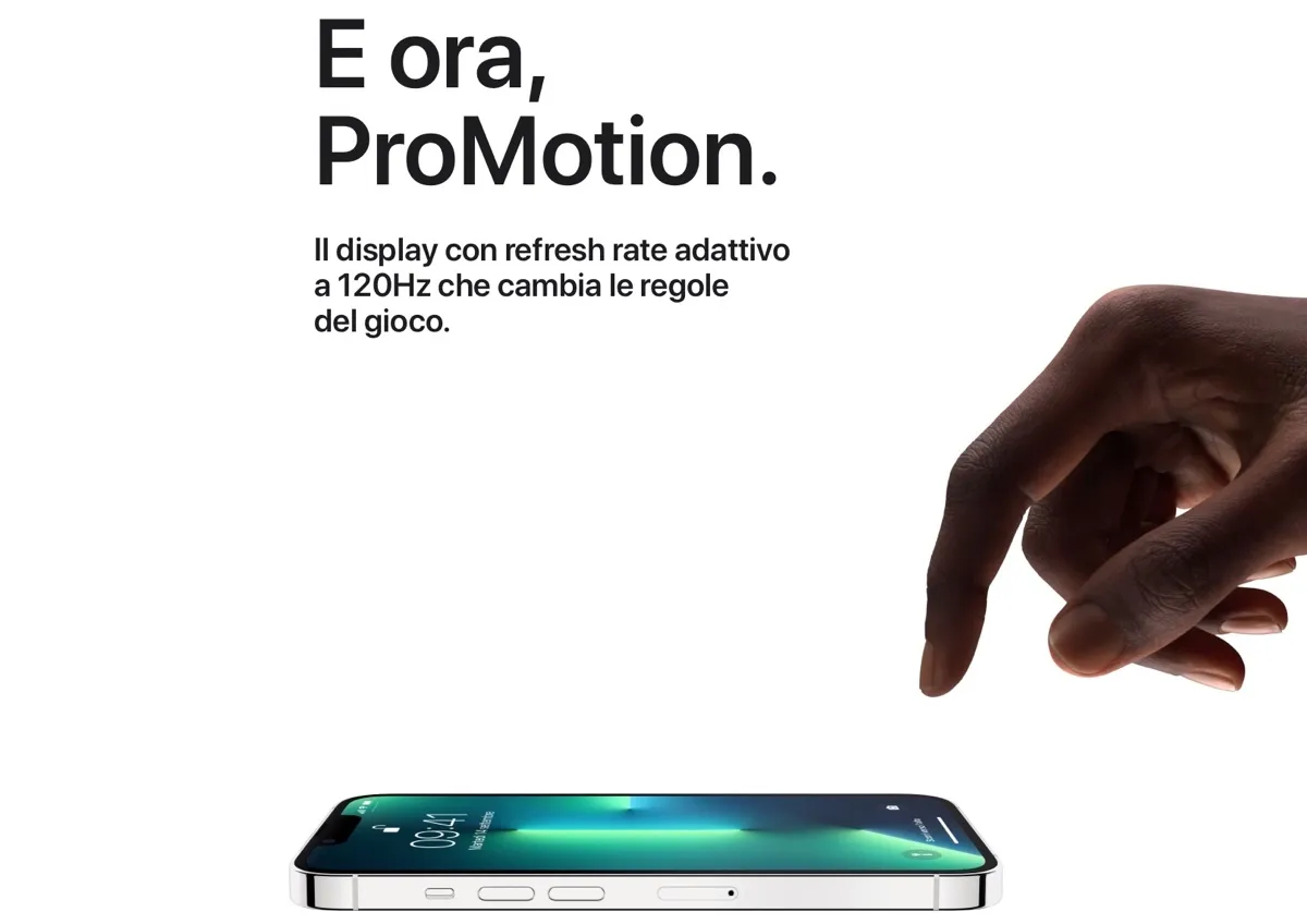 Samsung prende in giro lo schermo ProMotion di iPhone 13
