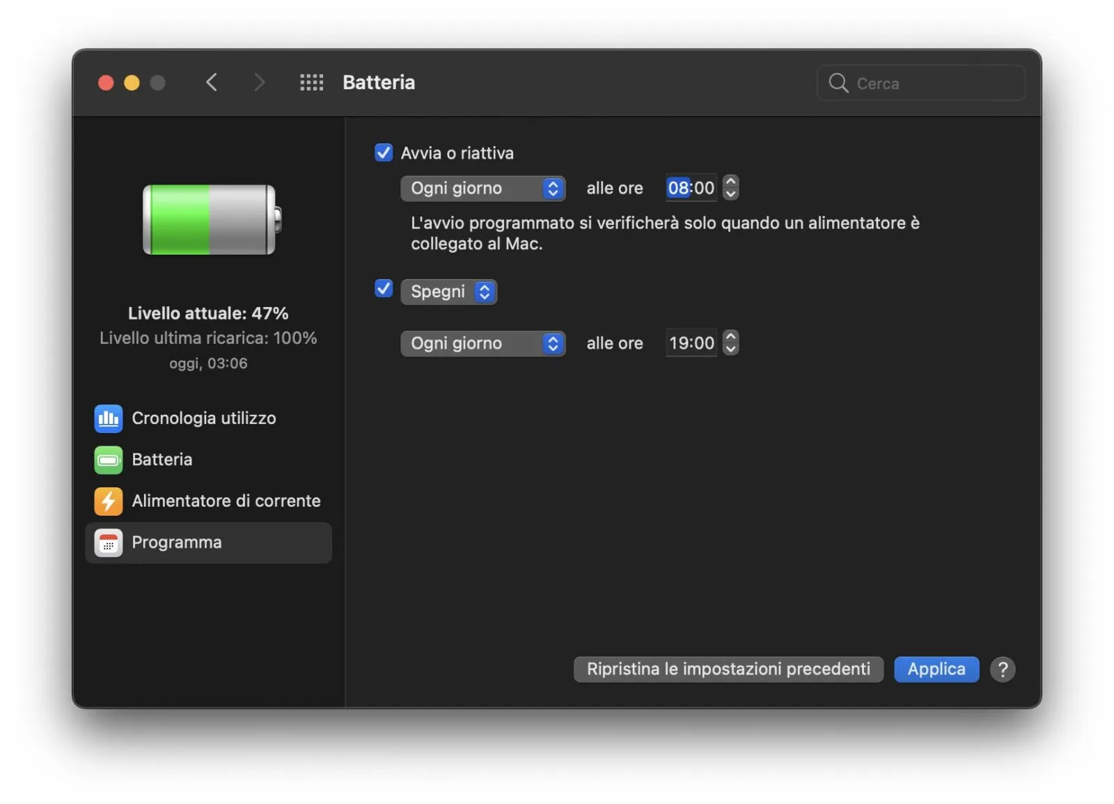 Accensioneespegnimentomacportatilii Accensioneespegnimentomacportatilii