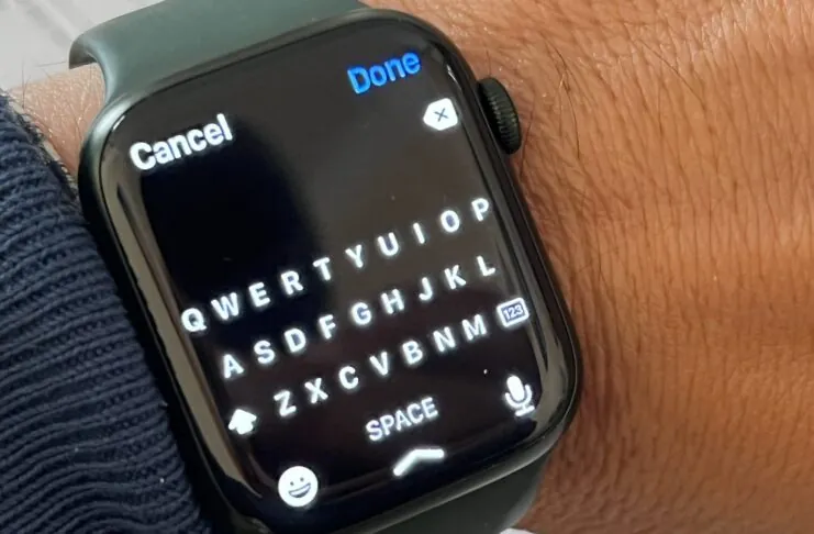 tastierino apple watch 7