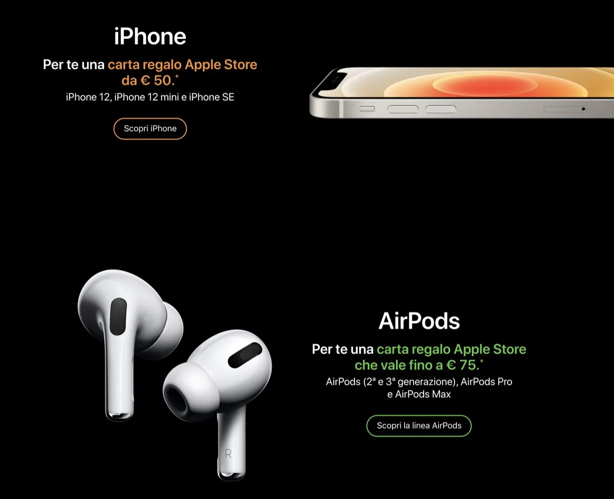 Apple, per il Black Friday arrivano carte regalo fino a 200 euro Apple, per il Black Friday arrivano carte regalo fino a 200 euro
