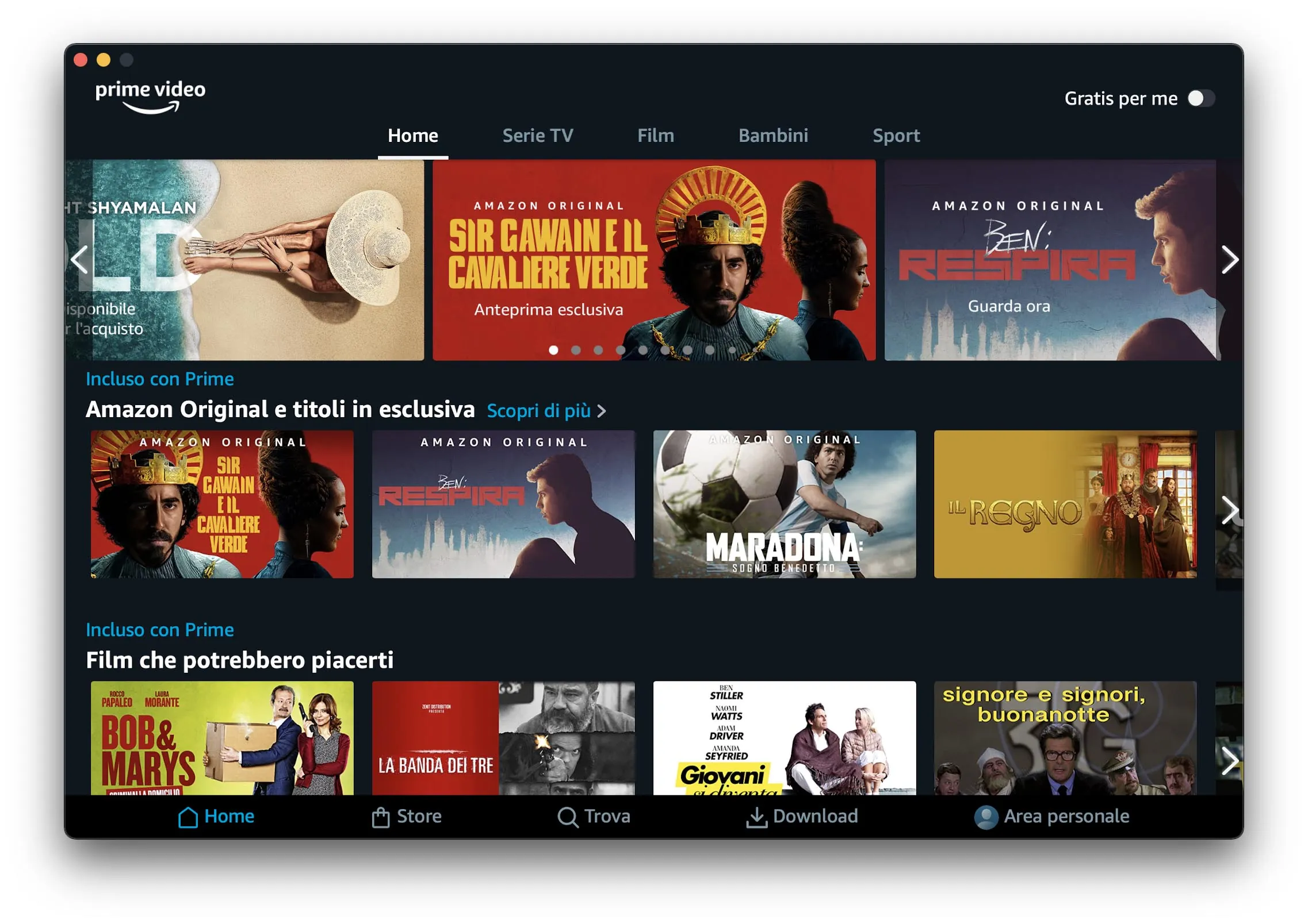 Amazon, disponibile l’app Prime Video per macOS