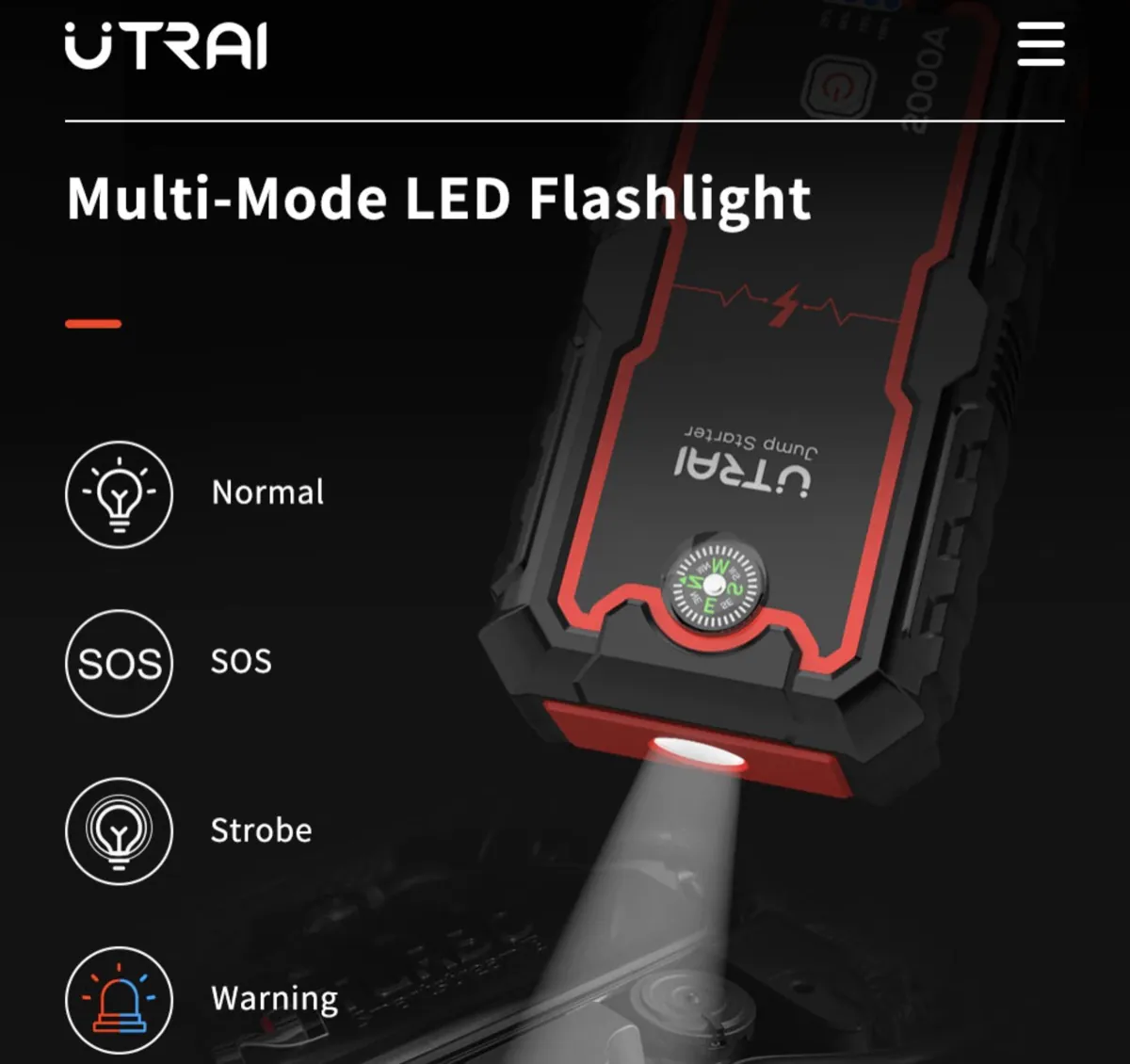 UTRAI Jump Starter, la power bank che mette in moto anche la macchina in offerta a 78 euro