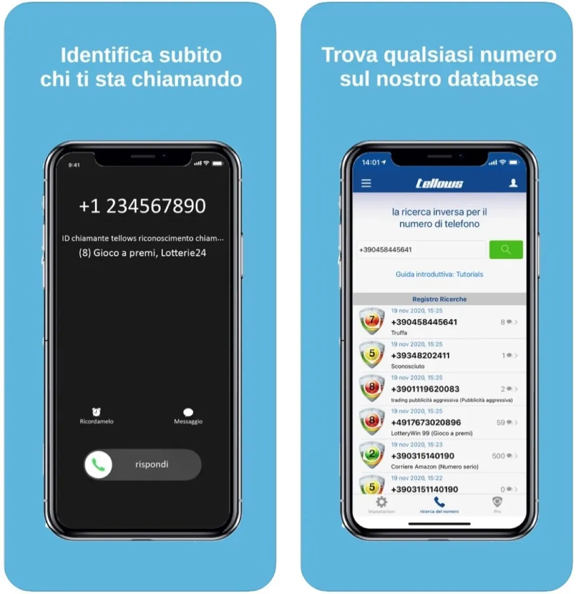 Tellows, gratis per un anno l’app che blocca e segnala chiamate indesiderate su mobile e fisso Tellows, gratis per un anno l’app che blocca e segnala chiamate indesiderate su mobile e fisso