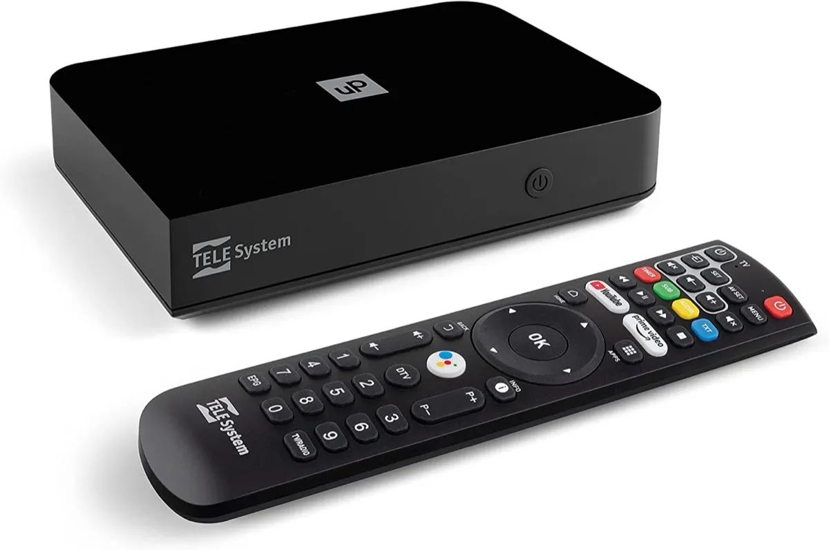 Il decoder Telesystem UP T2 con Android TV a bordo è servito su Amazon Il decoder Telesystem UP T2 con Android TV a bordo è servito su Amazon