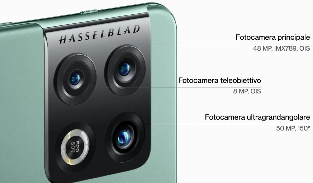 OnePlus 10 Pro 5G punta su fotocamera Hasselblad e specifiche top