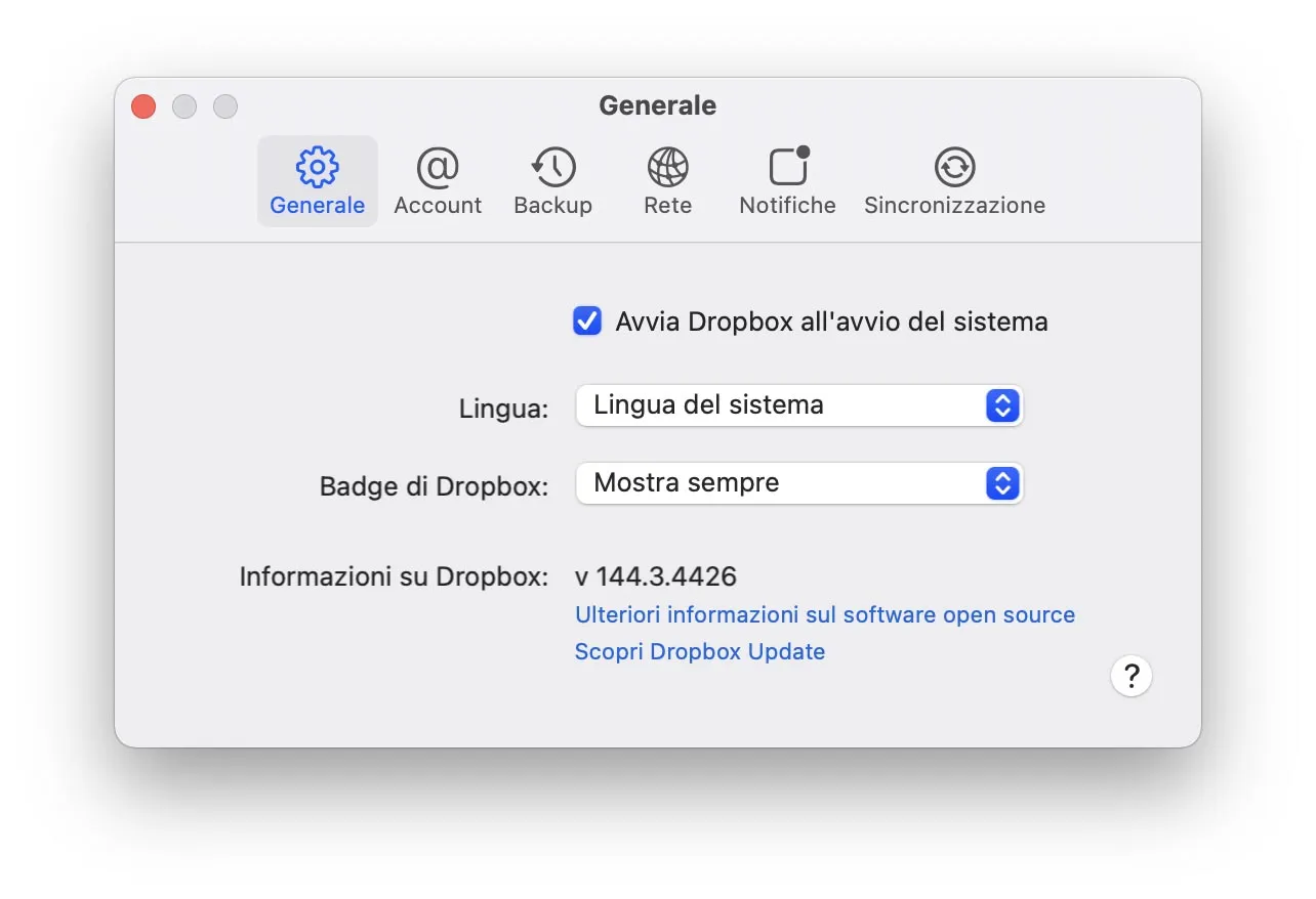 Dropbox ha cominciato a distribuire l’app ottimizzata per i Mac M1 Dropbox ha cominciato a distribuire l’app ottimizzata per i Mac M1